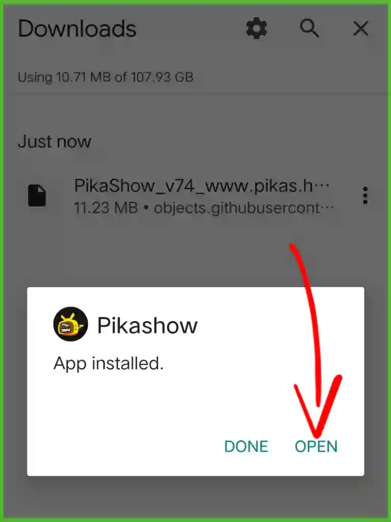 Install PikaShow